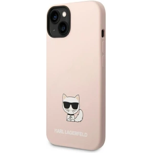 Etui Karl Lagerfeld KLHCP14MSLCTPI Apple iPhone 14 Plus / 15 Plus hardcase jasnoróżowy/light pink Silicone Choupette Body