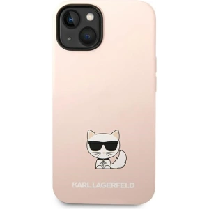 Etui Karl Lagerfeld KLHCP14MSLCTPI Apple iPhone 14 Plus / 15 Plus hardcase jasnoróżowy/light pink Silicone Choupette Body