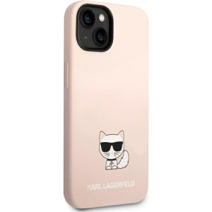 Etui Karl Lagerfeld KLHCP14MSLCTPI Apple iPhone 14 Plus / 15 Plus hardcase jasnoróżowy/light pink Silicone Choupette Body