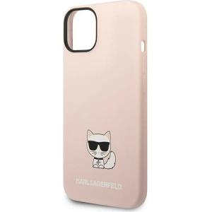 Etui Karl Lagerfeld KLHCP14MSLCTPI Apple iPhone 14 Plus / 15 Plus hardcase jasnoróżowy/light pink Silicone Choupette Body