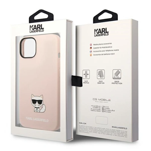 Buy Karl Lagerfeld KLHCP14MSLCTPI Apple iPhone 14 Plus / 15 Plus hardcase jasnolight pink Silicone Choupette Body - KLD1134 - {ean13} - Home Screen Store Europe