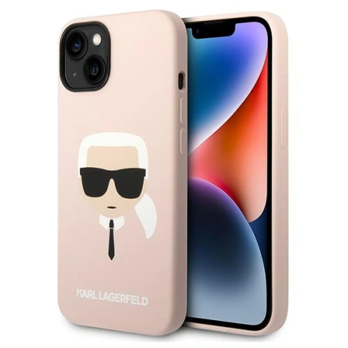 Kup Etui Karl Lagerfeld KLHCP14MSLKHLP Apple iPhone 14 Plus / 15 Plus hardcase roz/pink Silicon Karl`s Head - KLD1135 - {ean13} - Sklep Home Screen