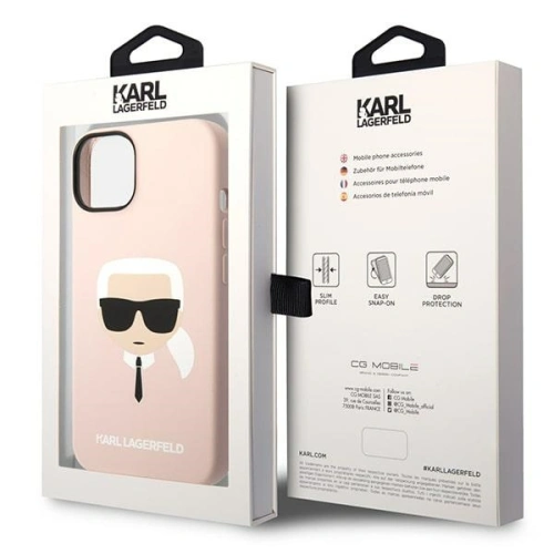 Kup Etui Karl Lagerfeld KLHCP14MSLKHLP Apple iPhone 14 Plus / 15 Plus hardcase roz/pink Silicon Karl`s Head - KLD1135 - {ean13} - Sklep Home Screen