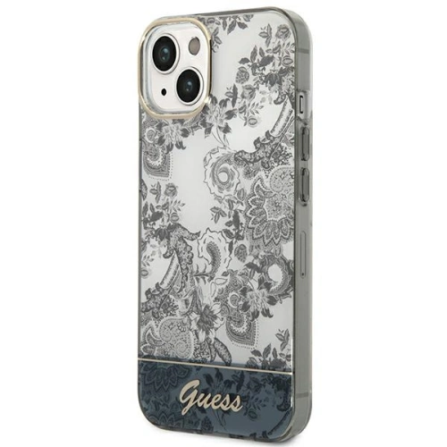 Buy Guess GUHCP14SHGPLHG Apple iPhone 14 grey hardcase Porcelain Collection - GUE2120 - {ean13} - Home Screen Store Europe