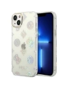 Etui Guess GUHCP14SHTPPTH Apple iPhone 14 průhledný/transparentní tvrdý obal Peony Glitter