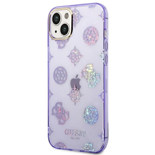 Kup Etui Guess GUHCP14SHTPPTL Apple iPhone 14 fialové/lilac tvrdé pouzdro Peony Glitter - GUE2122 - {ean13} - Sklep Home Screen