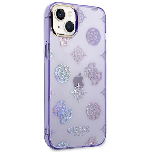 Kup Etui Guess GUHCP14SHTPPTL Apple iPhone 14 fialové/lilac tvrdé pouzdro Peony Glitter - GUE2122 - {ean13} - Sklep Home Screen