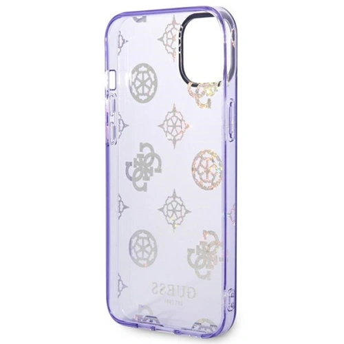 Kup Etui Guess GUHCP14SHTPPTL Apple iPhone 14 fialové/lilac tvrdé pouzdro Peony Glitter - GUE2122 - {ean13} - Sklep Home Screen