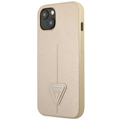 Kup Etui Guess GUHCP14SPSATLE Apple iPhone 14 bézs színű kemény tok SaffianoTriangle Logo - GUE2123 - {ean13} - Sklep Home Screen