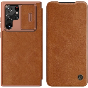Kup Case Nillkin Qin Leather Pro Samsung Galaxy S22 Ultra braun - NLK527 - {ean13} - Sklep Home Screen