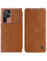 Kup Etui Nillkin Qin Leather Pro Samsung Galaxy S22 Ultra brązowy - NLK527 - {ean13} - Sklep Home Screen