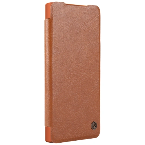 Kup Etui Nillkin Qin Leather Pro Samsung Galaxy S22 Ultra brązowy - NLK527 - {ean13} - Sklep Home Screen