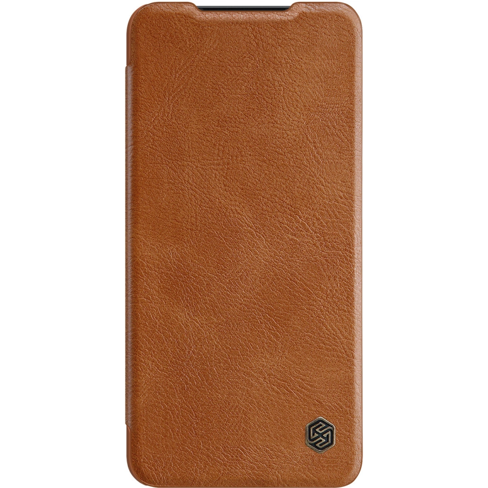 Etui Nillkin Qin Leather Pro Samsung Galaxy S22 Ultra brązowy