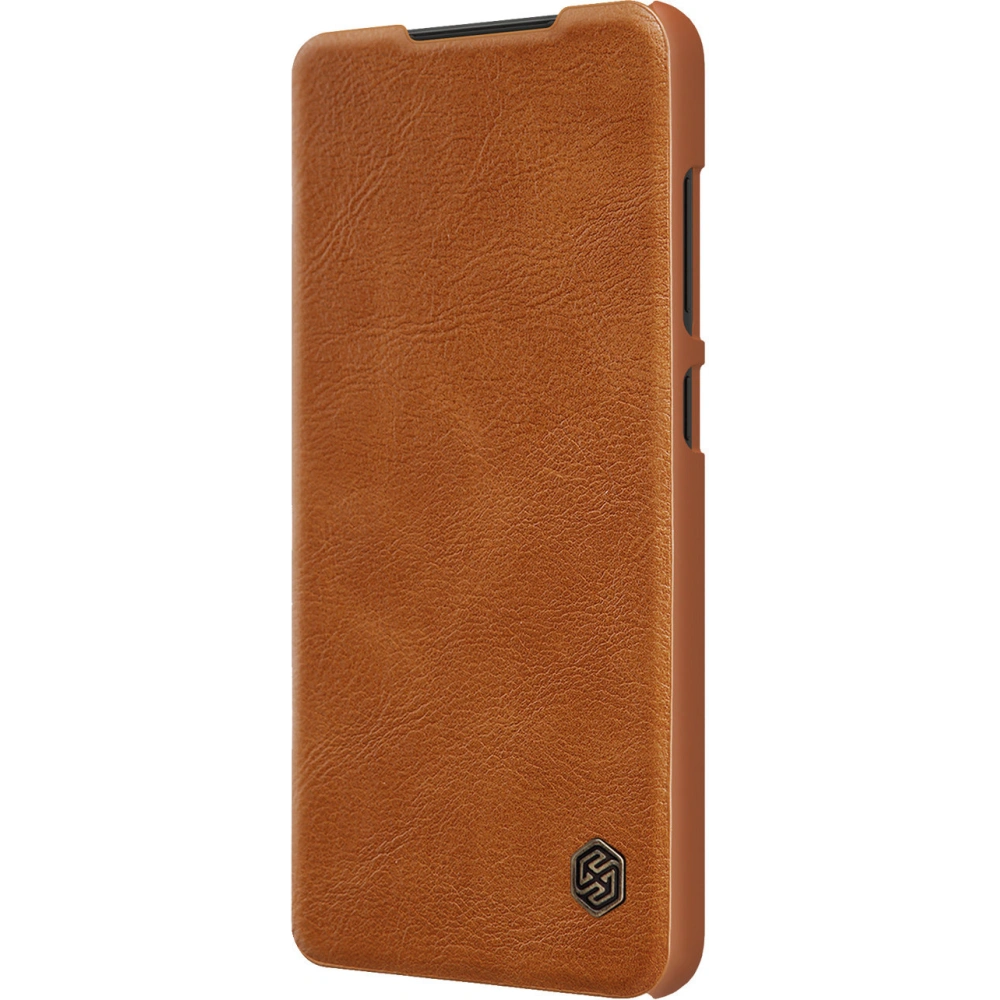 Etui Nillkin Qin Leather Pro Samsung Galaxy S22 Ultra brązowy
