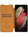 Kup Etui Nillkin Qin Leather Pro Samsung Galaxy S22 Ultra brązowy - NLK527 - {ean13} - Sklep Home Screen