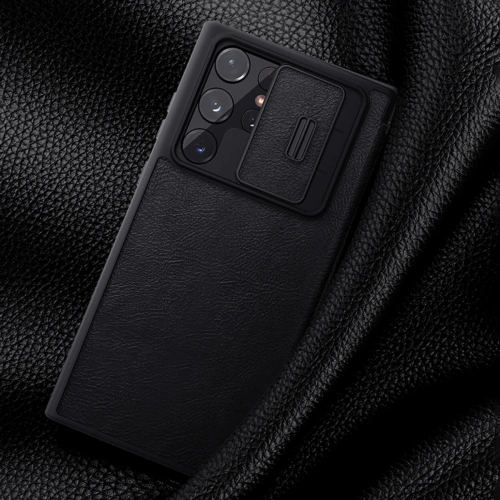 Kup Etui Nillkin Qin Leather Pro Samsung Galaxy S22 Ultra brązowy - NLK527 - {ean13} - Sklep Home Screen