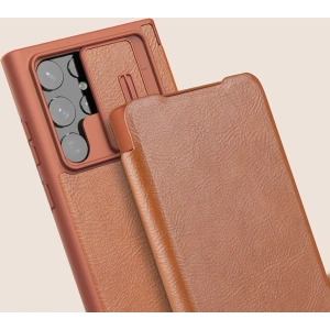Kup Case Nillkin Qin Leather Pro Samsung Galaxy S22 Ultra braun - NLK527 - {ean13} - Sklep Home Screen