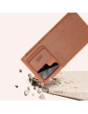 Kup Etui Nillkin Qin Leather Pro Samsung Galaxy S22 Ultra brązowy - NLK527 - {ean13} - Sklep Home Screen