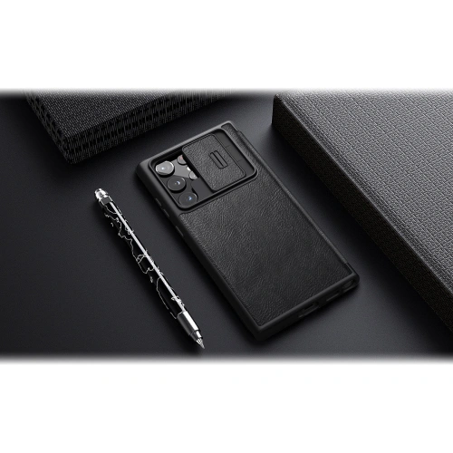 Kup Etui Nillkin Qin Leather Pro Samsung Galaxy S22 Ultra brązowy - NLK527 - {ean13} - Sklep Home Screen