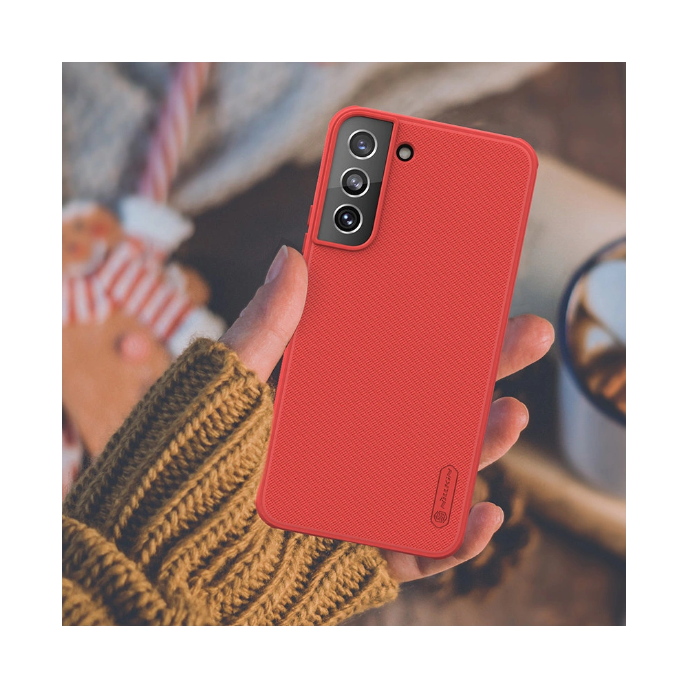 Etui Nillkin Super Frosted Shield Pro Samsung Galaxy S22 czerwony