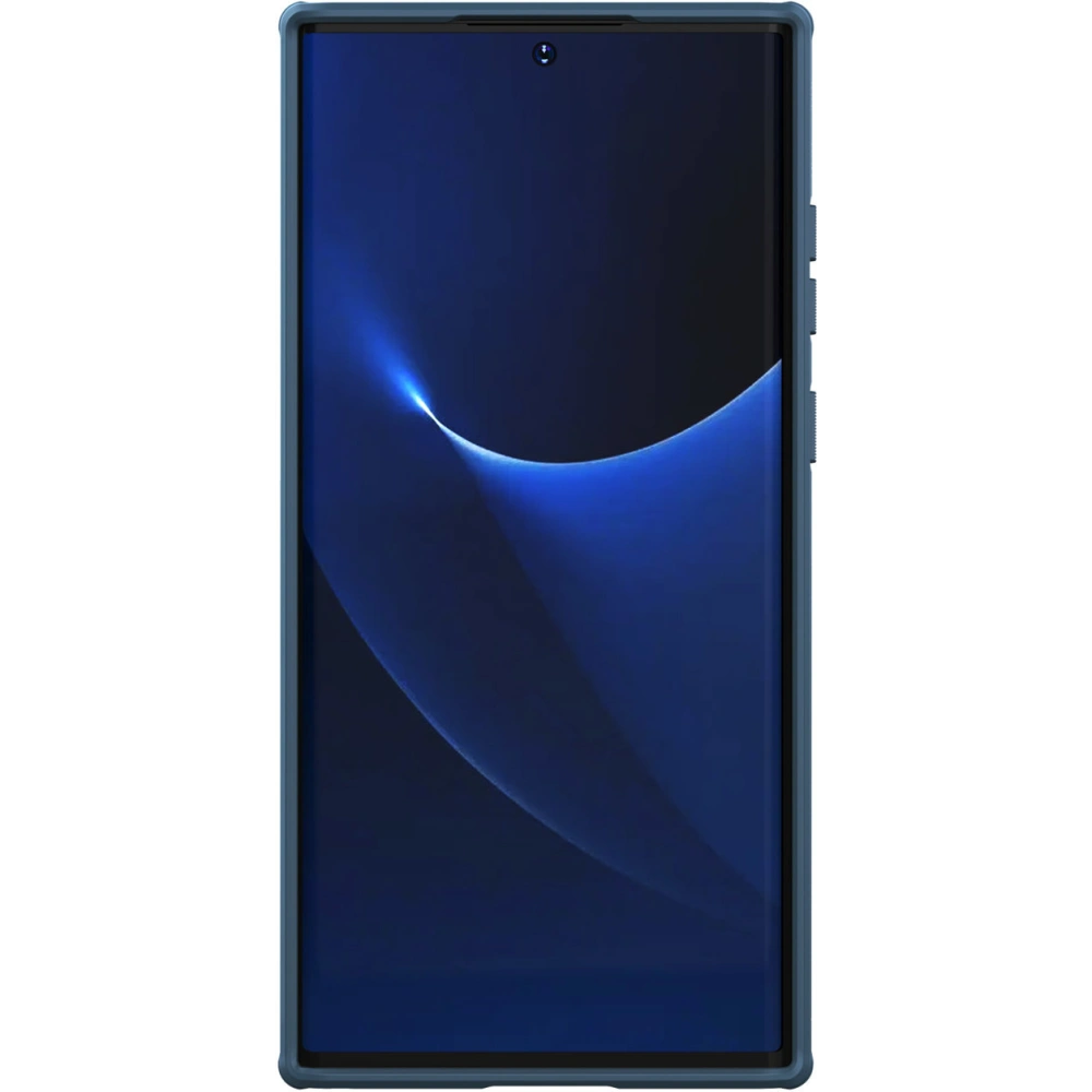 Etui Nillkin Super Frosted Shield Pro Samsung Galaxy S22 Ultra niebieski