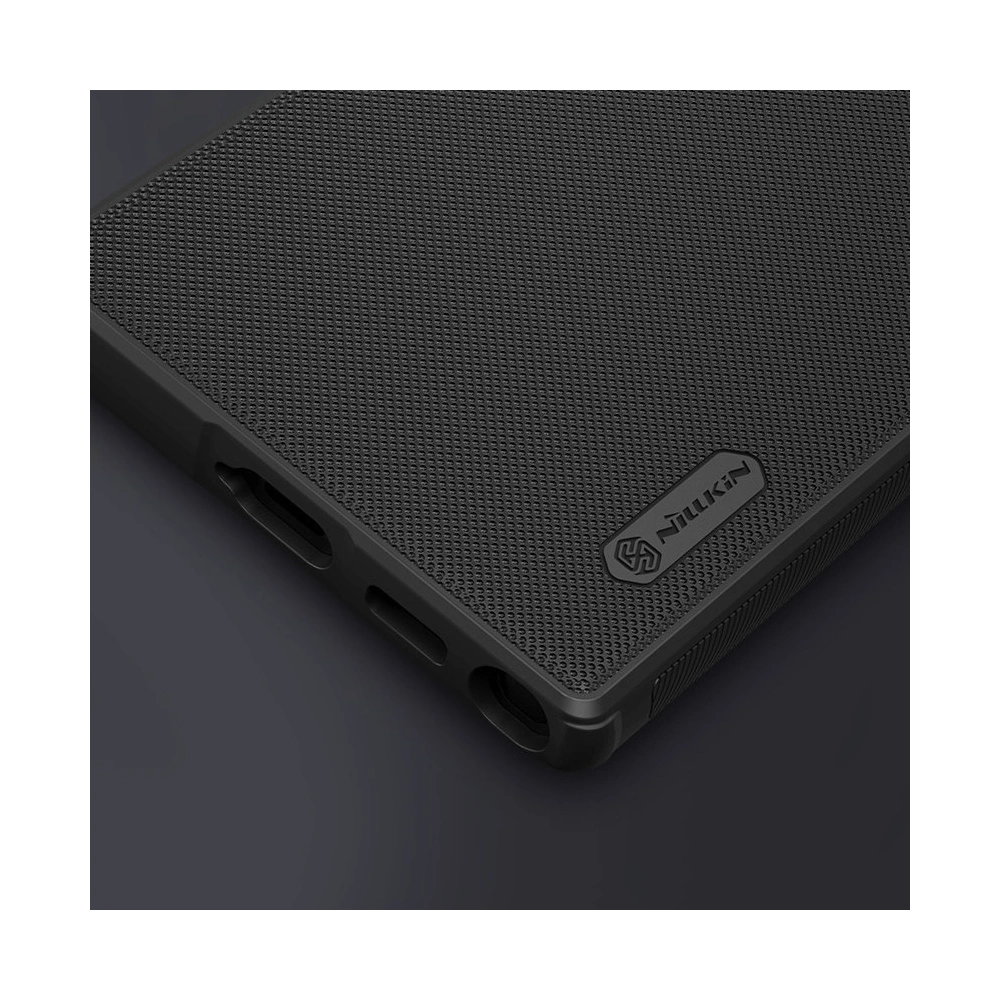 Etui Nillkin Super Frosted Shield Pro Samsung Galaxy S22 Ultra niebieski