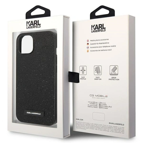 Kup Etui Karl Lagerfeld KLHCP14SG2ELK Apple iPhone 14 hardcase černý/black Glitter Plaque Logo - KLD1136 - {ean13} - Sklep Home Screen
