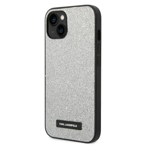 Kup Case Karl Lagerfeld KLHCP14SG2ELS Apple iPhone 14 Hardcase silber/silver Glitter Plakette Logo - KLD1137 - {ean13} - Sklep Home Screen