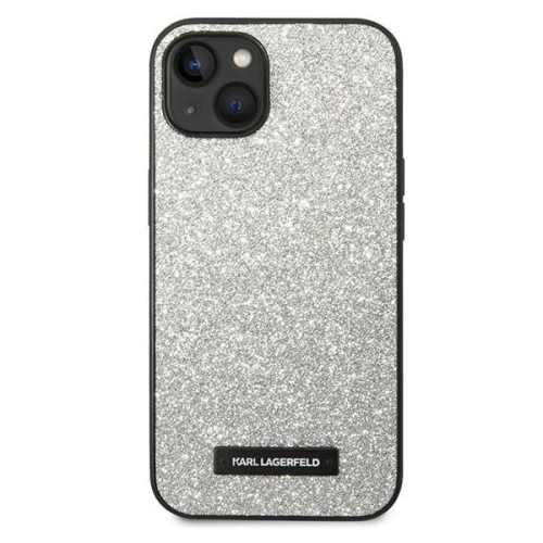 Kup Etui Karl Lagerfeld KLHCP14SG2ELS Apple iPhone 14 hardcase srebrny/silver Glitter Plaque Logo - KLD1137 - {ean13} - Sklep Home Screen