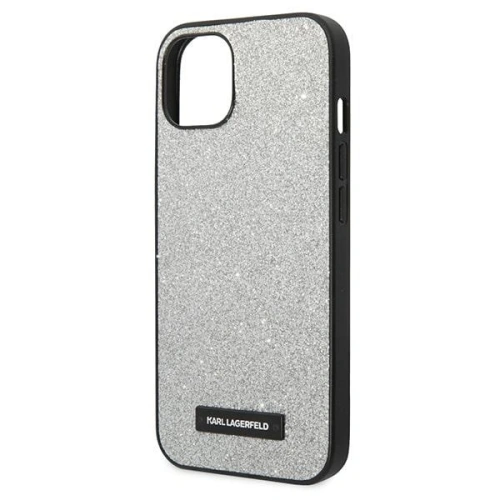 Kup Etui Karl Lagerfeld KLHCP14SG2ELS Apple iPhone 14 hardcase srebrny/silver Glitter Plaque Logo - KLD1137 - {ean13} - Sklep Home Screen
