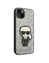 Kup Etui Karl Lagerfeld KLHCP14SGFKPG Apple iPhone 14 hardcase srebrny/silver Glitter Flakes Ikonik - KLD1138 - {ean13} - Sklep Home Screen
