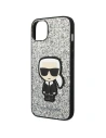 Kup Etui Karl Lagerfeld KLHCP14SGFKPG Apple iPhone 14 hardcase srebrny/silver Glitter Flakes Ikonik - KLD1138 - {ean13} - Sklep Home Screen