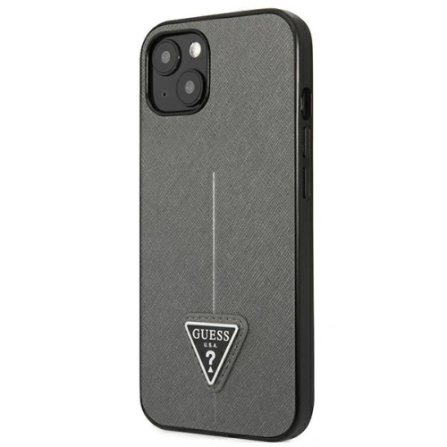 Kup Etui Guess GUHCP14SPSATLG Apple iPhone 14 srebrny/silver hardcase SaffianoTriangle Logo - GUE2124 - {ean13} - Sklep Home Screen