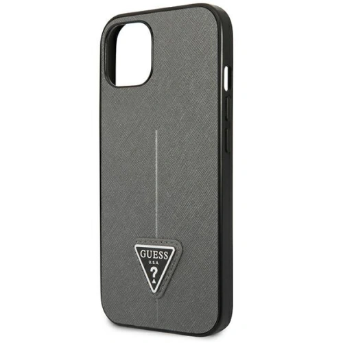 Kup Etui Guess GUHCP14SPSATLG Apple iPhone 14 srebrny/silver hardcase SaffianoTriangle Logo - GUE2124 - {ean13} - Sklep Home Screen