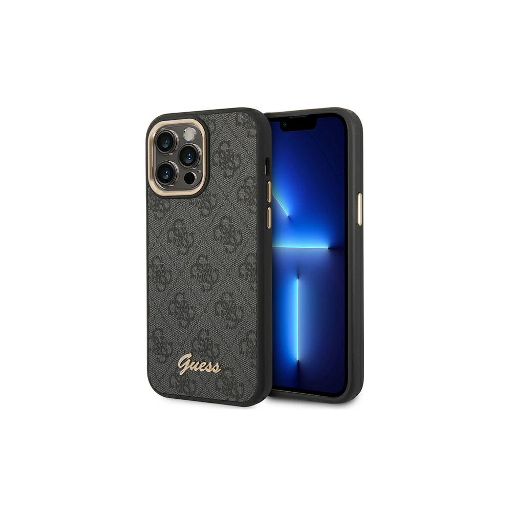 Etui Guess GUHCP14XHG4SHK Apple iPhone 14 Pro Max czarny/black hard case 4G Vintage Gold Logo