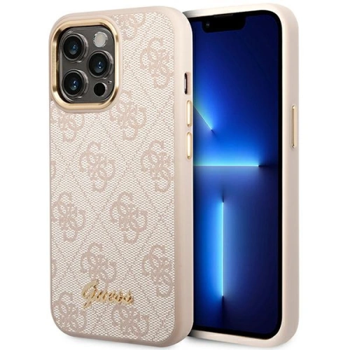 Kup Etui Guess GUHCP14XHG4SHP Apple iPhone 14 Pro Max roz/pink hard case 4G Vintage Gold Logo - GUE2128 - {ean13} - Sklep Home Screen