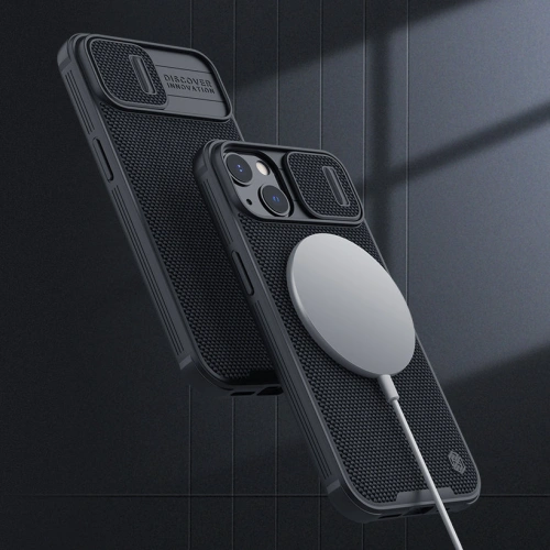 Kup Case Nillkin Texture Pro Magnetic MagSafe Apple iPhone 13 schwarz - NLK537 - {ean13} - Sklep Home Screen