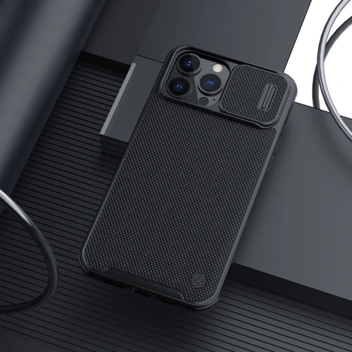 Kup Case Nillkin Texture Pro Magnetic MagSafe Apple iPhone 13 Pro Max schwarz - NLK539 - {ean13} - Sklep Home Screen