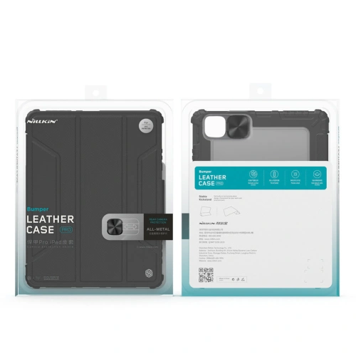 Kup Etui Nillkin Bumper Leather Pro Smart Cover Apple iPad Pro 12.9 2020/2021 (4. i 5. generacji) czarny - NLK540 - {ean13} - Sklep Home Screen