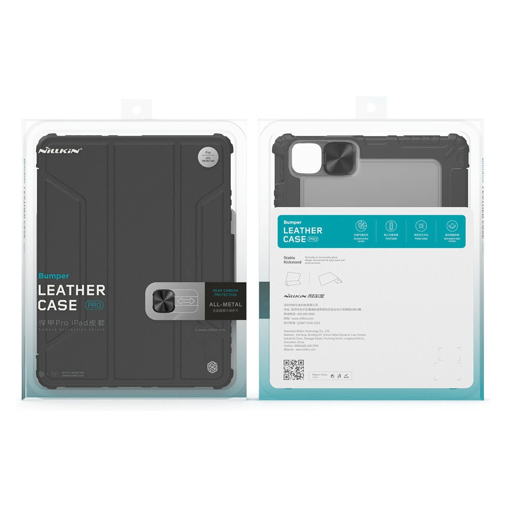 Etui Nillkin Bumper Leather Pro Smart Cover Apple iPad Pro 12.9 2020/2021 (4. i 5. generacji) czarny