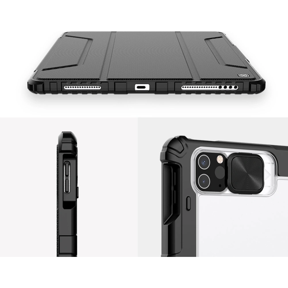 Etui Nillkin Bumper Leather Pro Smart Cover Apple iPad Pro 12.9 2020/2021 (4. i 5. generacji) czarny