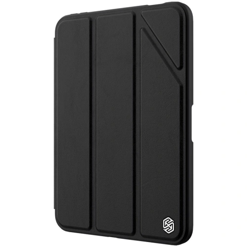 Kup Case Nillkin Bevel Leather Apple iPad mini 2021 (6. Generation) / iPad mini 8.3" 2024 7gen / iPad mini 8.3" 2024 7gen schwarz - NLK541 - {ean13} - Sklep Home Screen