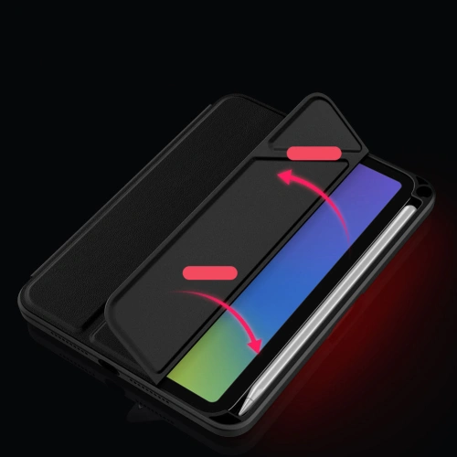 Kup Etui Nillkin Bevel Leather Apple iPad mini 2021 (6. generație) / iPad mini 8.3" 2024 7gen negru - NLK541 - {ean13} - Sklep Home Screen