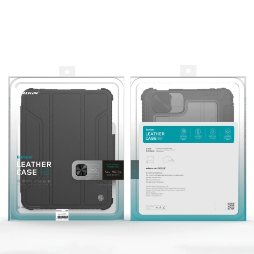 Kup Etui Nillkin Bumper Leather Pro Smart Cover Apple iPad mini 2021 (6. generáció) / iPad mini 8.3" 2024 7gen fekete - NLK544 - {ean13} - Sklep Home Screen