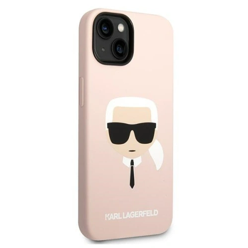 Buy Karl Lagerfeld KLHCP14SSLKHLP Apple iPhone 14 hardcase pink Silicone Karl`s Head - KLD1145 - {ean13} - Home Screen Store Europe