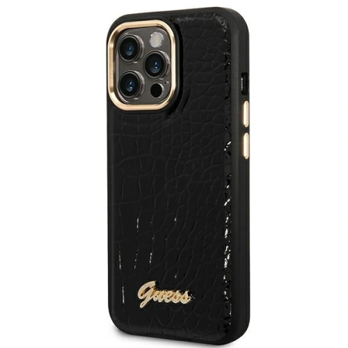 Kup Etui Guess GUHCP14XHGCRHK Apple iPhone 14 Pro Max negru/black hardcase Croco Collection - GUE2130 - {ean13} - Sklep Home Screen