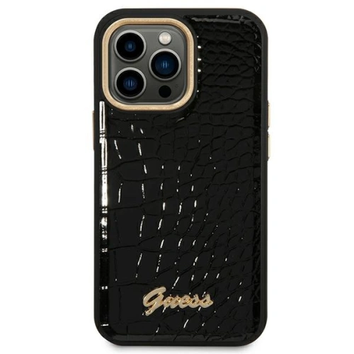 Kup Etui Guess GUHCP14XHGCRHK Apple iPhone 14 Pro Max negru/black hardcase Croco Collection - GUE2130 - {ean13} - Sklep Home Screen