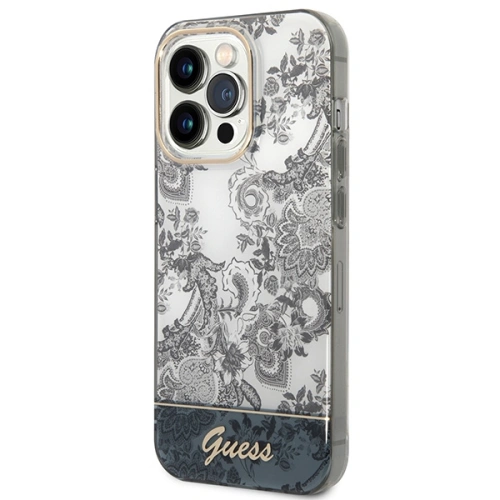 Kup Case Guess GUHCP14XHGPLHG Apple iPhone 14 Pro Max grau/grey Hardcase Porcelain Collection - GUE2132 - {ean13} - Sklep Home Screen