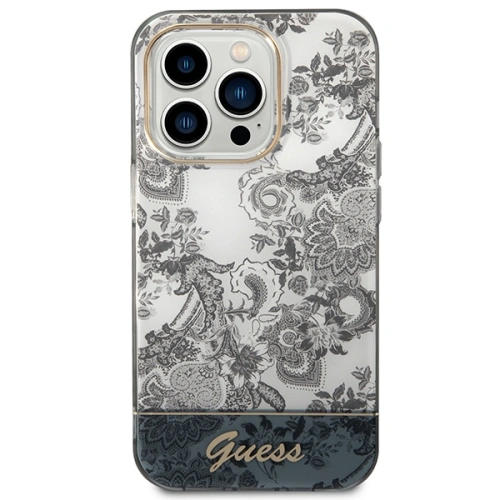 Kup Case Guess GUHCP14XHGPLHG Apple iPhone 14 Pro Max grau/grey Hardcase Porcelain Collection - GUE2132 - {ean13} - Sklep Home Screen