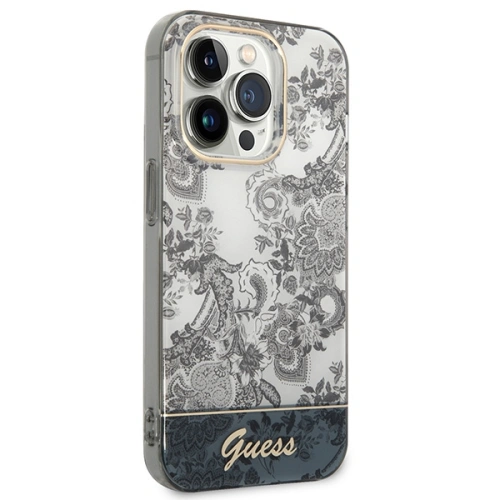Kup Case Guess GUHCP14XHGPLHG Apple iPhone 14 Pro Max grau/grey Hardcase Porcelain Collection - GUE2132 - {ean13} - Sklep Home Screen